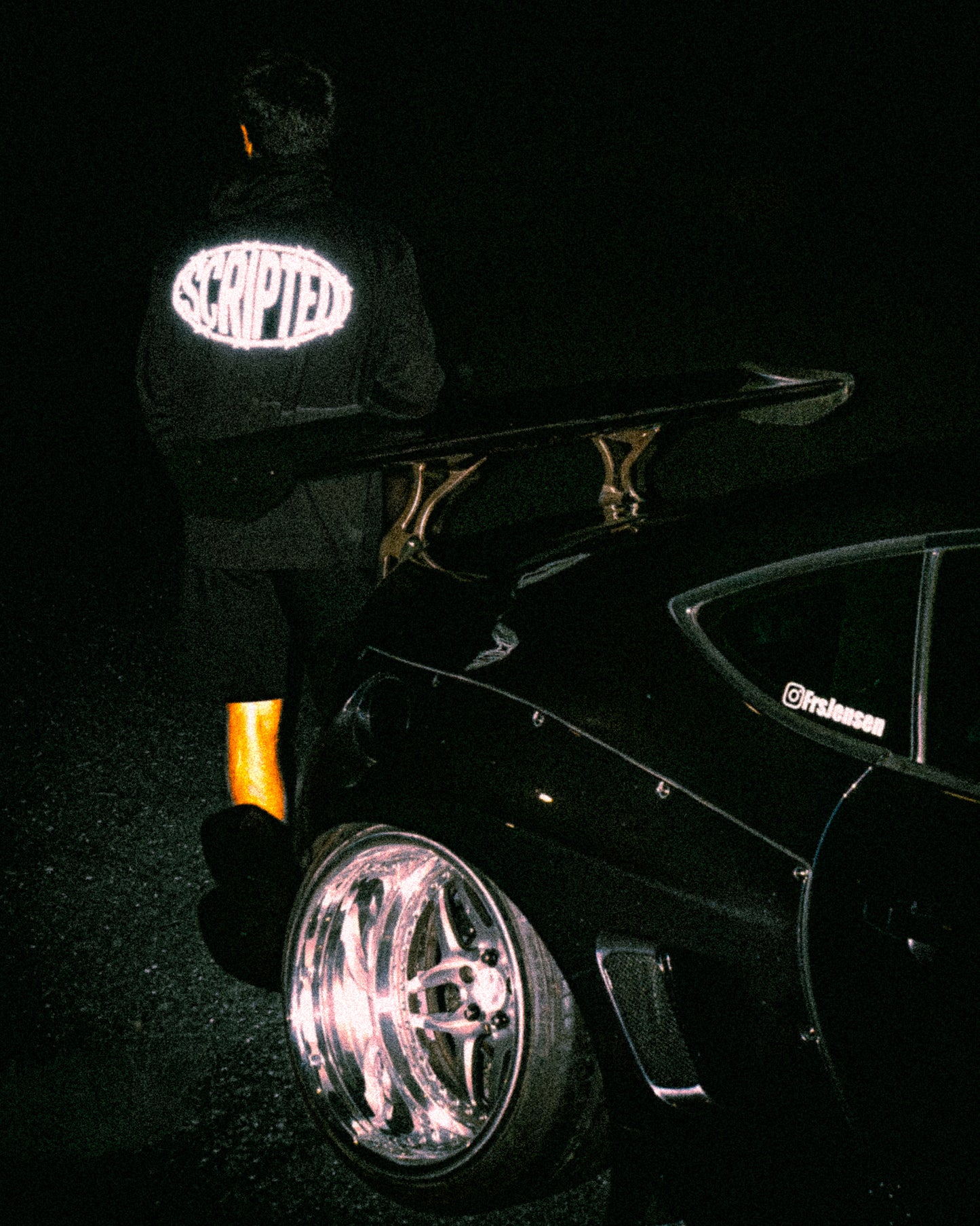 Reflective “barbed” hoodie