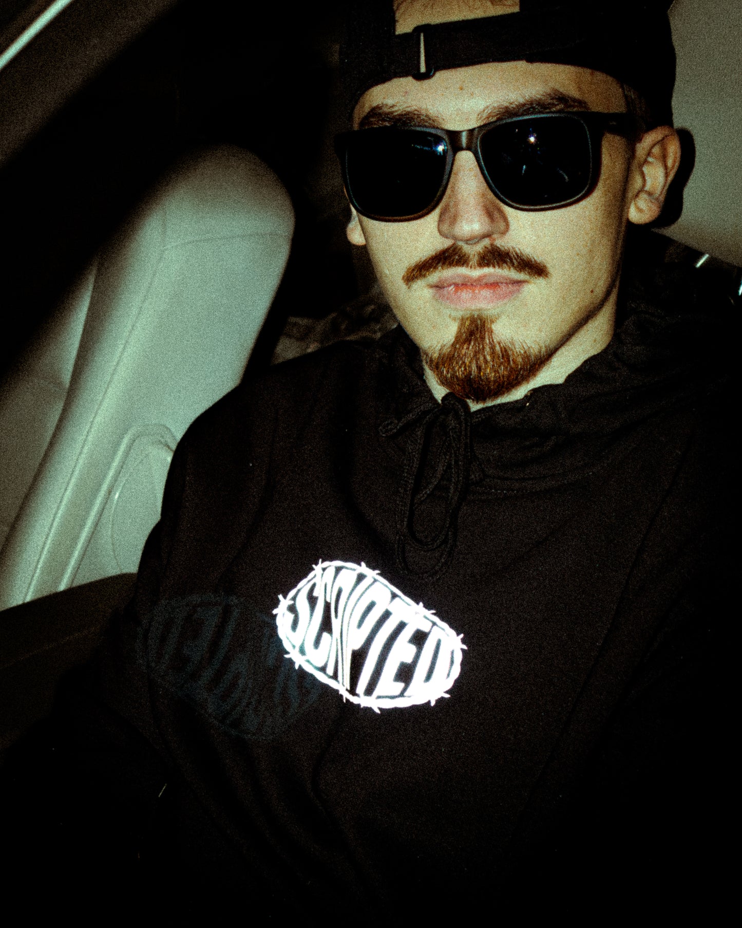 Reflective “barbed” hoodie
