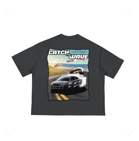 “Catch the wave” graphic tee
