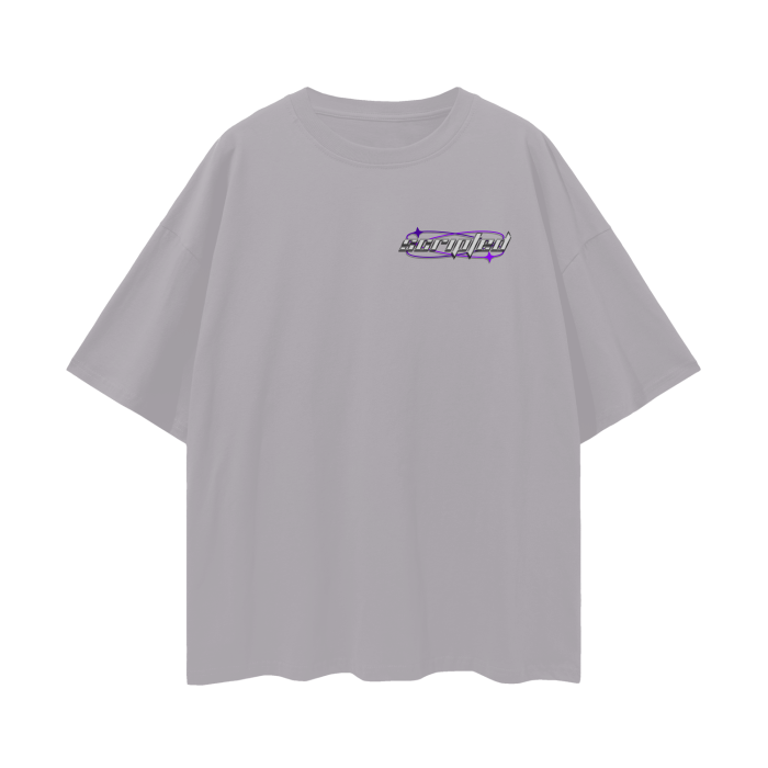 Scripted Drift Drop Shoulder Tee - 190 GSM