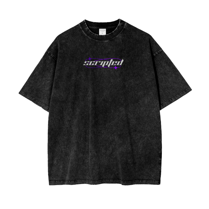 Scripted logo tee