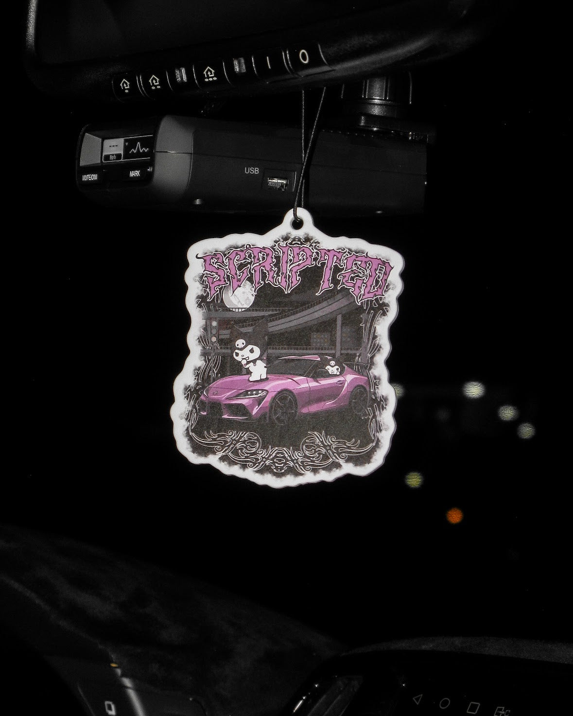 Scripted Club Kuromi air freshener – Scripted Club