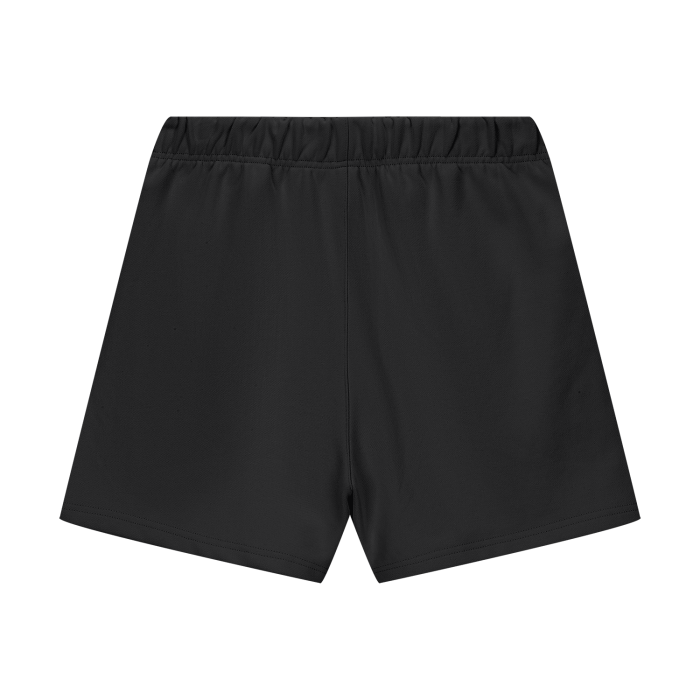 Scripted fleece shorts