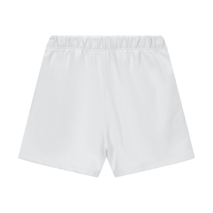 Scripted fleece shorts