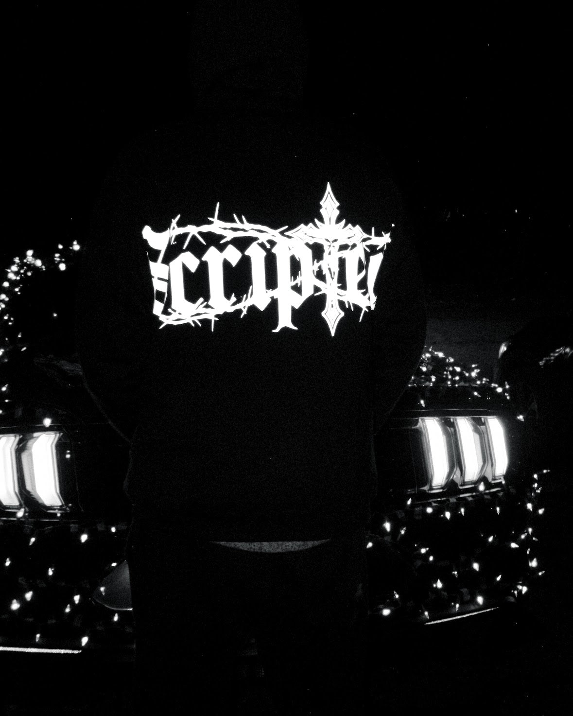 “Faith over fear” reflective hoodie