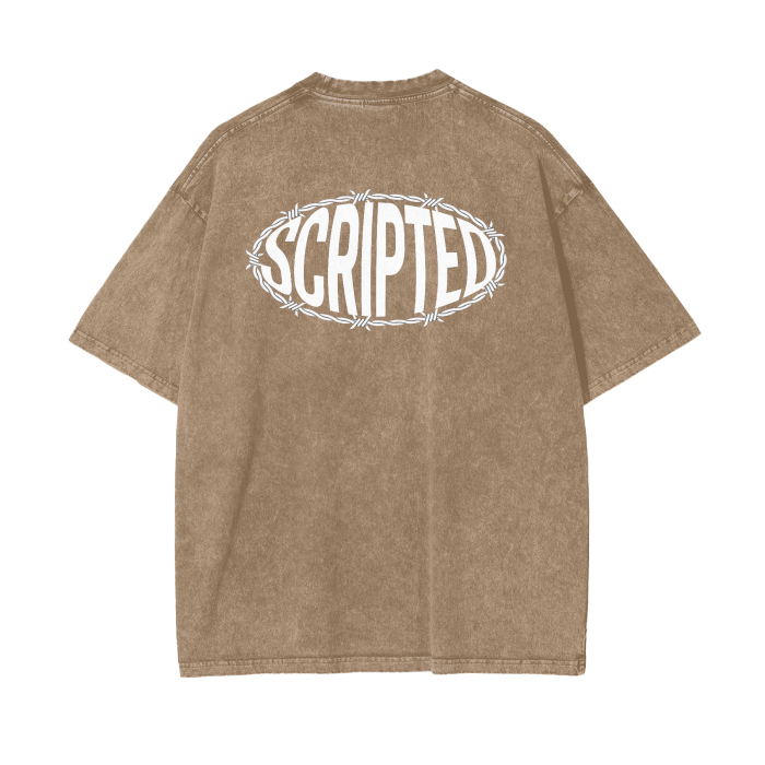 Scripted logo tee